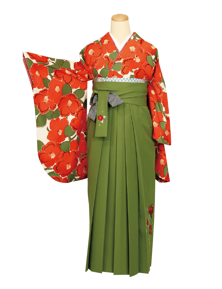 卒業式の袴 袴に合わせる着物はどれがいい 緑の袴コーディネイト編 振袖専門館花舎